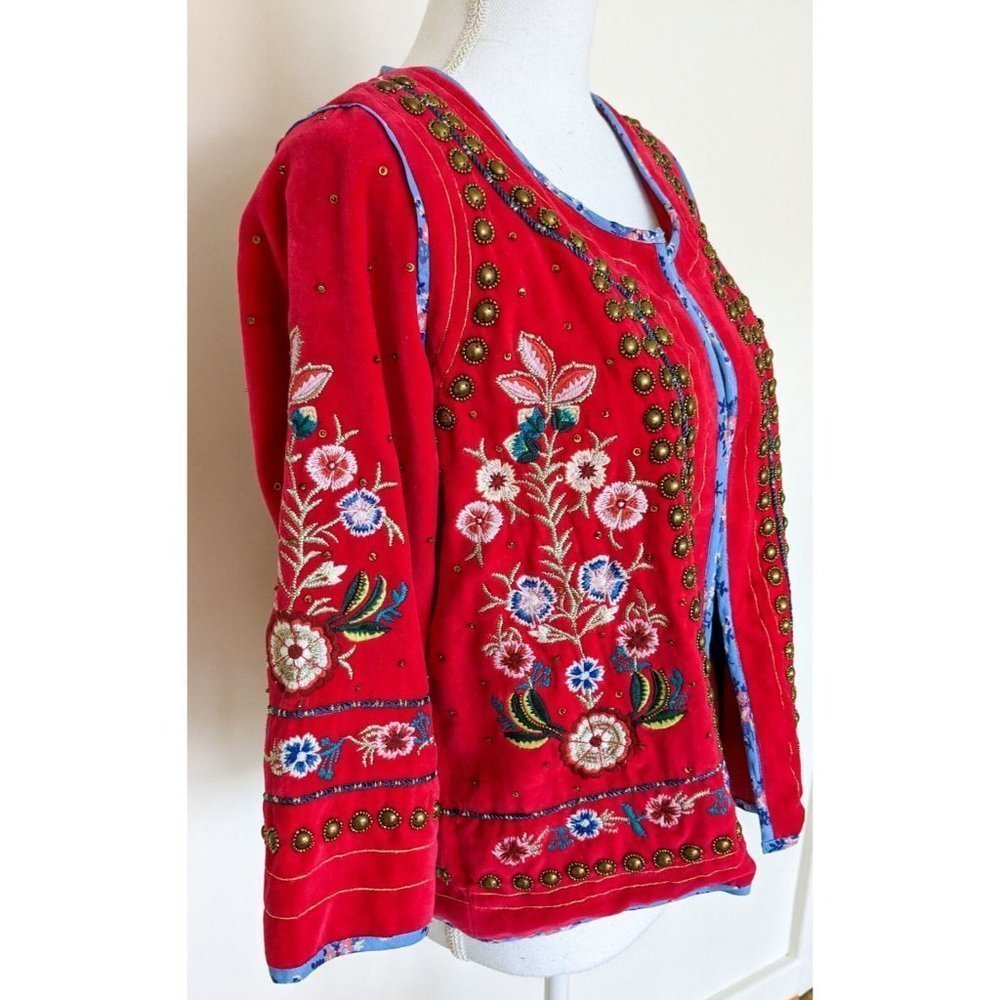 BNWT Ruby Yaya Red Velvet Senorita Jacket Size XS Suit 6-8 - Picture 3 of 10